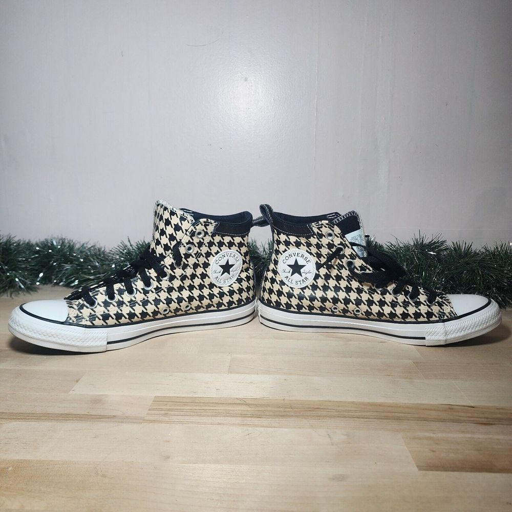 Rare Midtop Houndstooth Chuck Taylor All Star Converse Men's 8 Women's 10